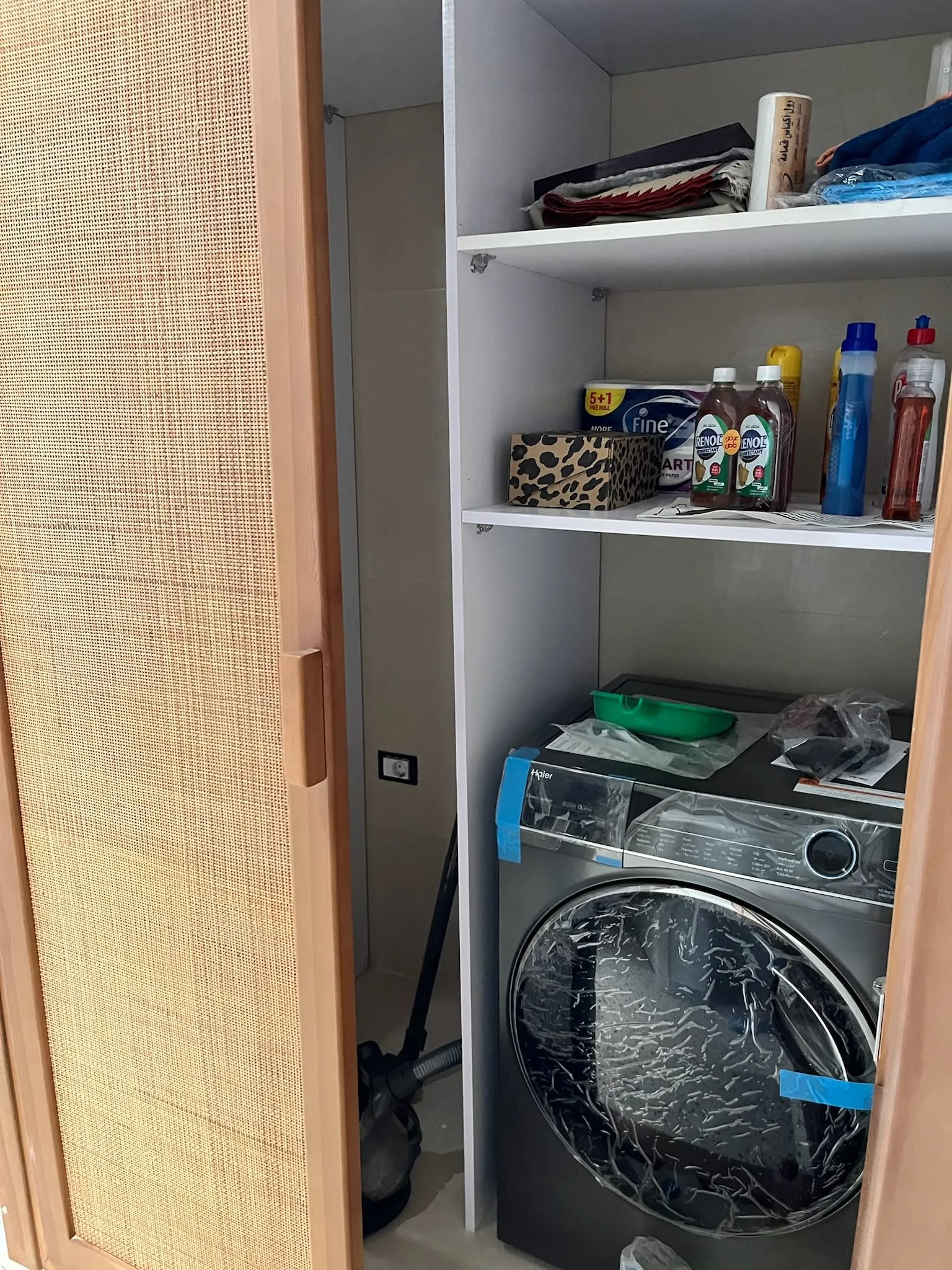 Utility room for laundry and storage